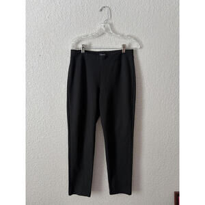 Eileen Fisher Ponte Knit Pull On Straight Pant Spring 2023 Size Small Black
